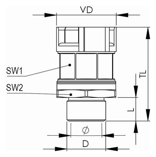 WISKA Wellrohr-           EMBFS-36-50-BK 