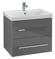 V&B Waschtisch-Unterschrank Avento 63x51,4x48,4cm, 2 Auszüge, wandhängend, Griff Chrome Glanz, Kansas Oak