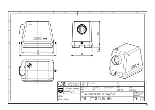 HART Tüllengehäuse           09300480540 