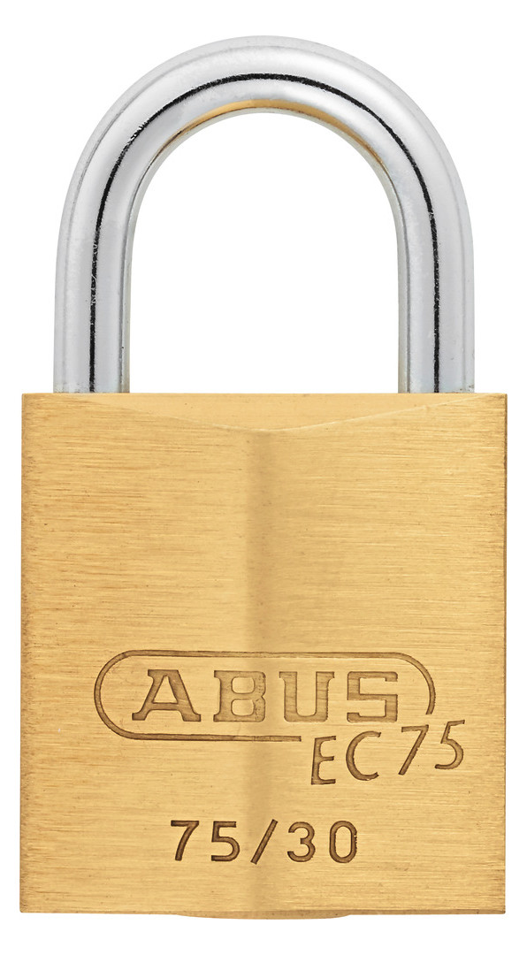 Bild AV - Vorhangschloss 75/30, Messing massiv - ABUS-9