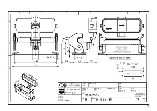 HART Anbaugehäuse            09200160321 