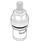 GROHE Oberteil 45346 Carbodur Keramik Anschlag rechts 1/2"