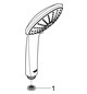 GROHE Handbrause Euphoria 110 Massage 3 Strahlarten, Brauseboden weiß, chrom