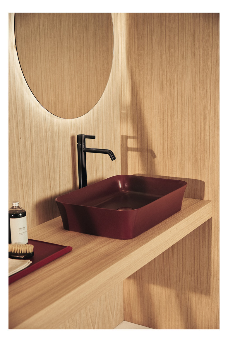 Ideal-Standard Waschtisch-Einhebelmischer Joy Ausladung 170mm, mit verlängertem Sockel, ohne Ablaufgarnitur, magnetic grey