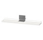 Duravit Spiegel-Ablage Sivida 65 x 65 x 3,6 cm, Weiß Hochglanz, montiert, chrom