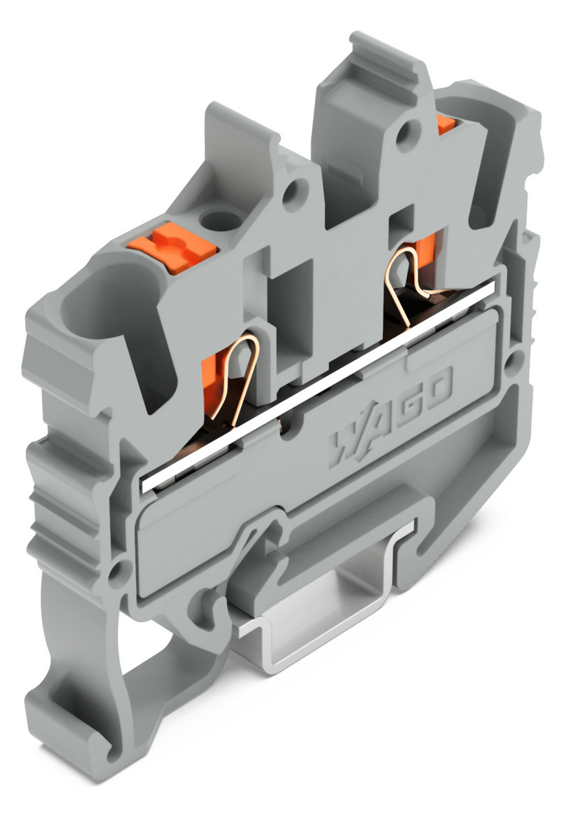 Reihenklemme 0,25-4qmm 1Etage 2kl gr 24A TS35 Hutschiene TH35