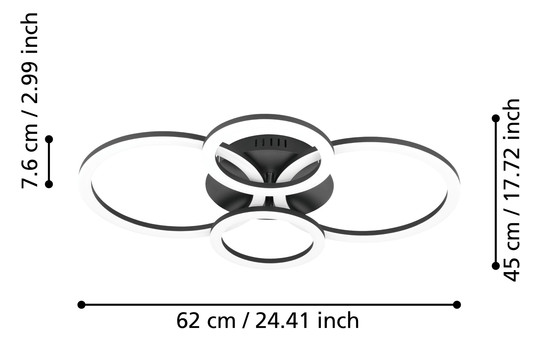 EGLO Wand und Deckenleuchte       900319 