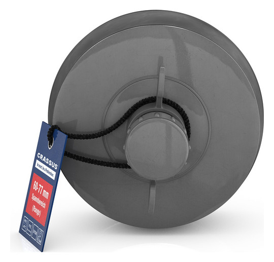 Crassus Schnellverschlussstopfen CSV 70, 60-77 mm, Länge 100 mm, EPDM/PVC