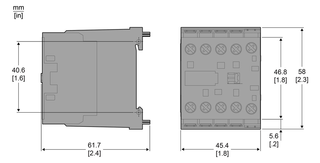 Leistungsschütz 2,2kW 3S 24VAC 6A 1Ö/Hilf