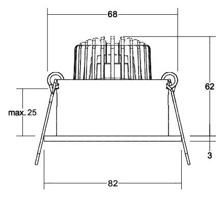 Brumberg LED-Einbaustrahler 230 38063083 