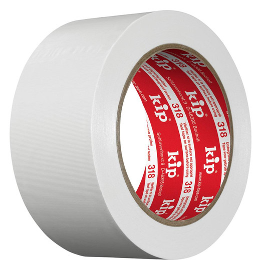 kip-PVC-Schutzband 318, gerillt, weiß - 50mmx33m