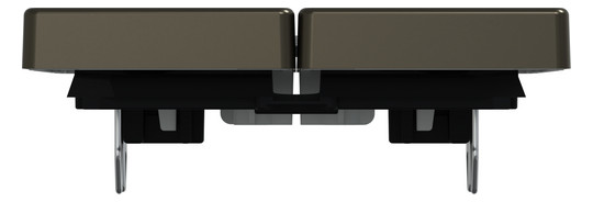 Wippe Serien Schalter System Design mokka metallic