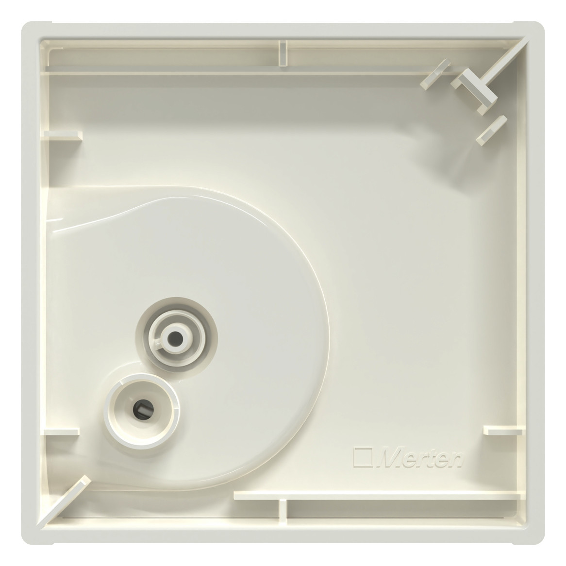 Zentralplatte Raumtemp System M polws glz div.Symbole