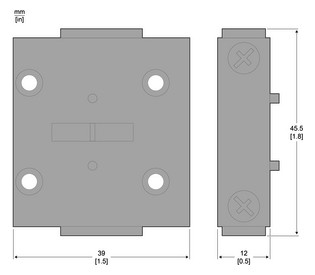 Hilfsschalterblock Seitenanb Schraub