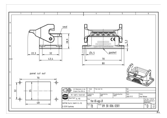 HART Anbaugehäuse            09300060301 