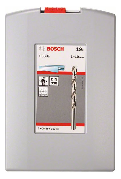 Bohrerset 19tlg Ø1-10mm HSS-G Box KstBox