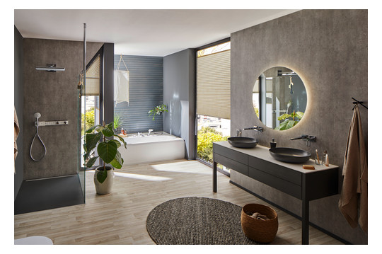 Kaldewei Badewanne CENTRO DUO 133 180x80cm, Griffloch, Vollantislip, bahamabeige