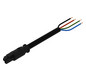 Systemverbindung 4p Serie 774 H05VV-F sw 1,5qmm 4x1,5qmm L6000mm Buchse fr.Ende