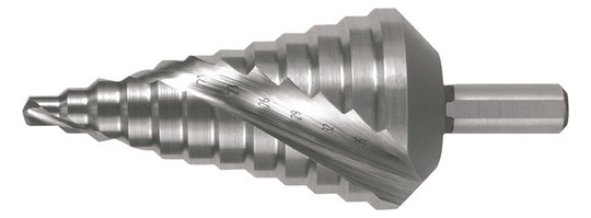 RUKO-Stufenbohrer HSS, spiralgenutet - 6,0-38,0mm, 12...