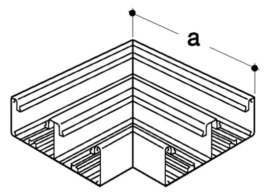 Flachwinkel GEB-K UT 68x210mm Kst lgr unbeh RAL7035 Flachwinkel GEB-K UT 68x210mm Kst lgr unbeh RAL7035