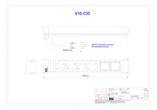 Bachmann Power Frame ALU         916.030 