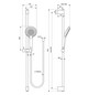 Ideal-Standard Brausekombination Idealrain Evo Jet 90 cm, 3-Funktionshandbrause, d=12,5cm, chrom