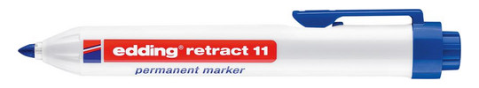 edding-Permanentmarker retract 11, blau - 1,5-3 mm
