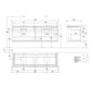 V&B Waschtischunterschrank Legato 160x55x50cm, für 2 Waschtische, Arizona Oak