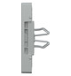 Zentralplatte USB 2f alu-si Klemmbef m.Aufdr aluminium-silber