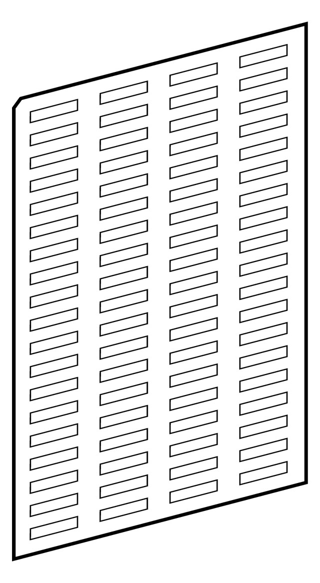 Bezeichnungsschild ws rechteck 27x18mm Bez.Schild