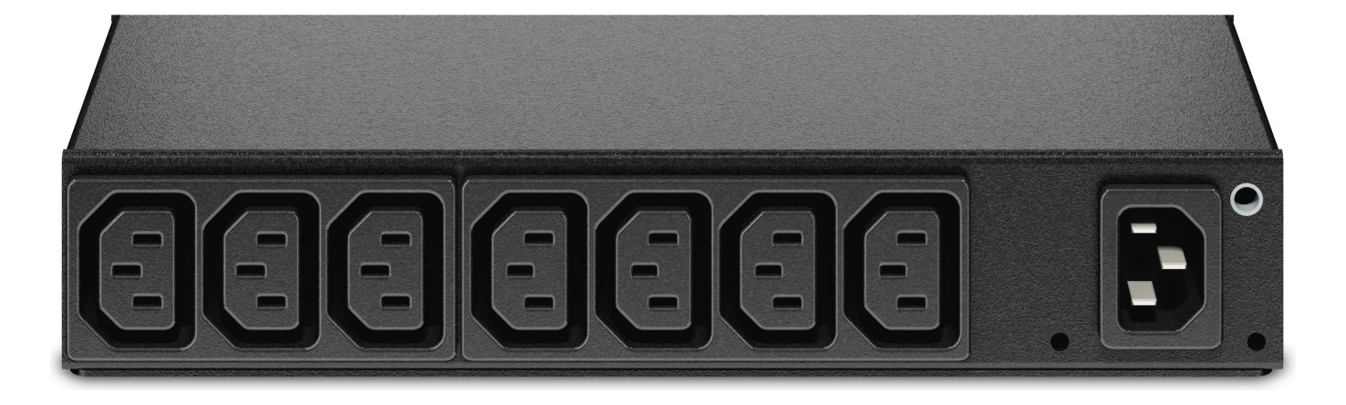 Rack-Stromverteilung 1HE 8Steckd 8xC13 240V Mit Sicherung Schaltbar