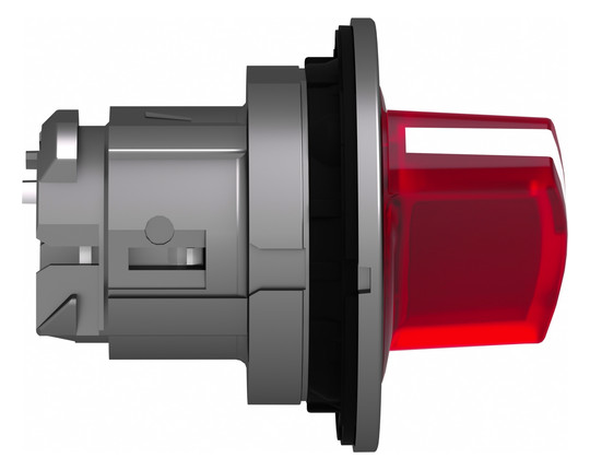 Knebelschalter 2stuf bel.b rt rnd Ø30,5mm Geeignet für Beleuchtung Tastend