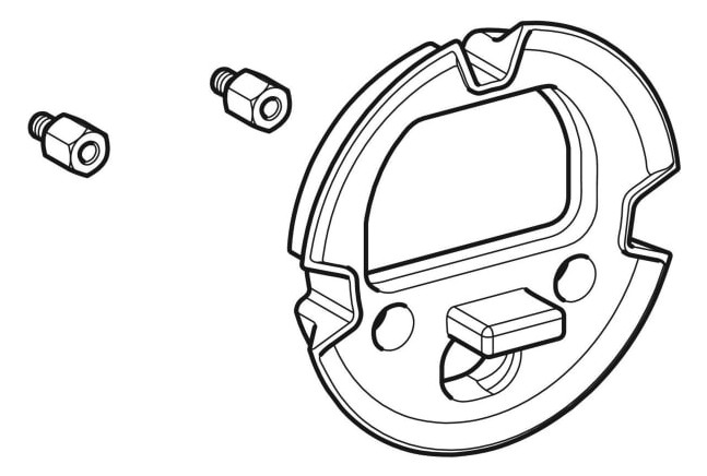 Geberit Abdichtungsset Sigma Wandmontage, mir UP-Funktionsbox, für Waschtischarmatur