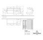 V&B Waschtischunterschrank Collaro 140x54,8x50cm, Waschtisch rechts, LED-Beleuchtung 10,4W, glossy white