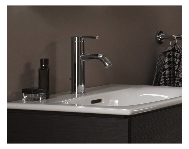 Duravit Möbel-Handwaschbecken Viu 53x43cm, mit Überlauf, Hahnlochbank, mit Hahnloch, weiß WonderGliss