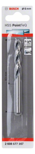 Metallbohrer Ø6mm zyl.Steckachse Edst f.Edelstahl f.Stahl