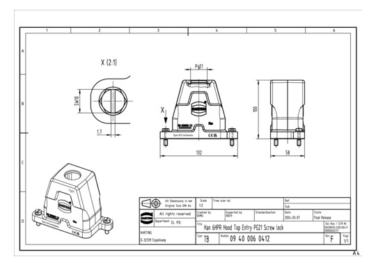 HART Han 6HPR-gg-SV-21       09400060412 