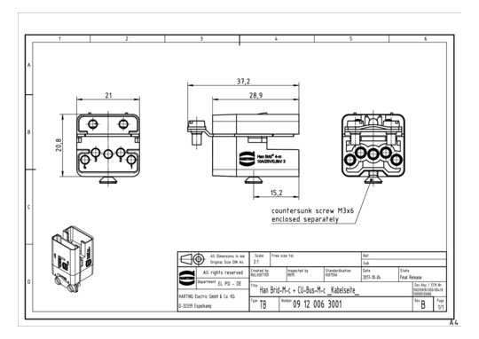 HART Han Brid-sti-c + Cu-Bus 09120063001 