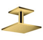 hansgrohe Kopfbrause Axor mit Deckenanschluss, 250x250mm, 1jet, polished gold optic