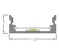 Alu-Profil alu L2500mm B17,3mm H7mm
