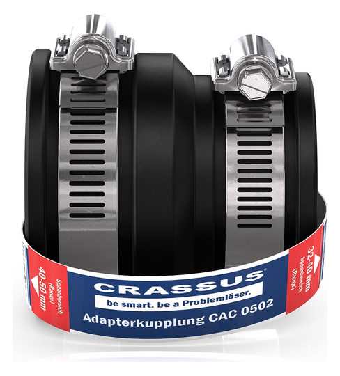 Crassus Adapterkupplung CAC 0502, 40-50/32-40 mm, 0,6 bar