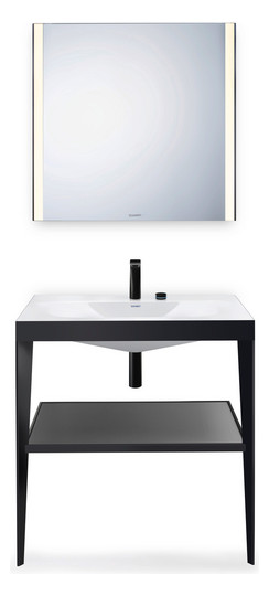 Duravit 2-Loch-Waschtisch-Armatur M D.1 Ausladung 148mm, mit Drehgriff, ohne Zugstangen-Ablaufgarnitur, chrom