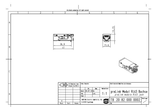 HART Ha-VIS preLink RJ45     20820000002 