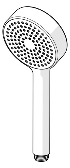 HANSA Handbrause HANSABASICJET 18l/min., Brausekopf d&#x3D; 95mm, 1-strahlig, chrom