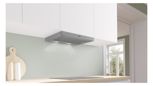 Dunstabzugshaube Flschirm 600mm si B LED 67dB 389cbm/h Ø120-150mm 3st Abl/Uml
