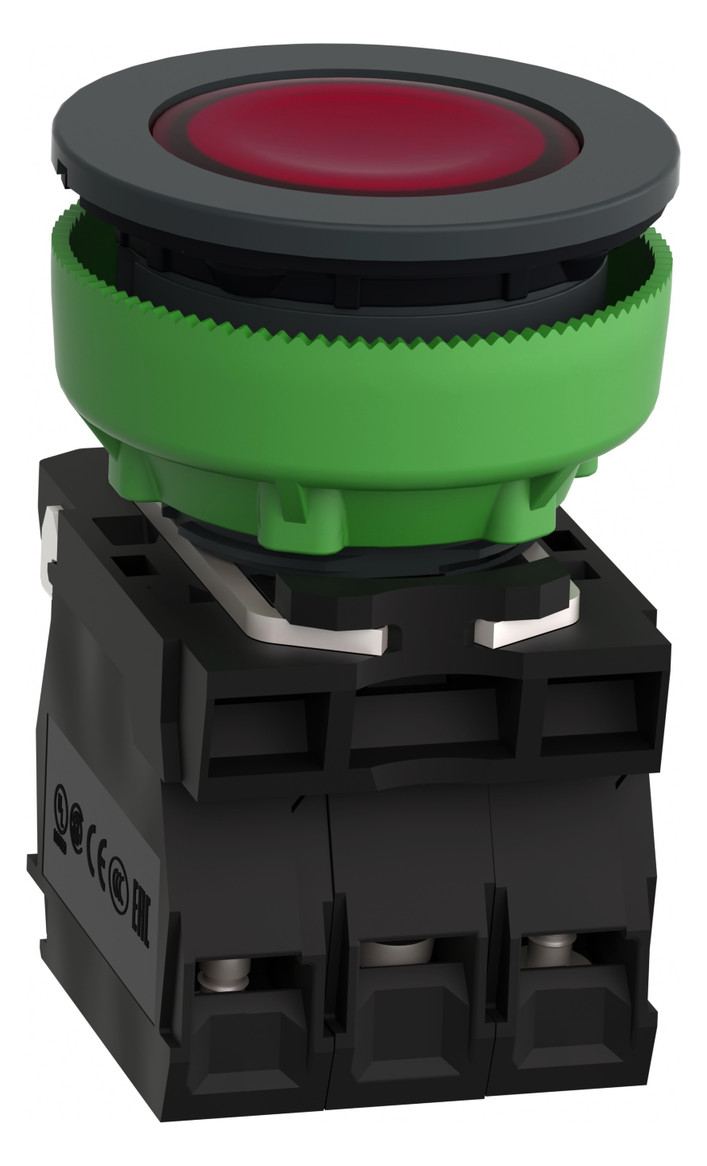 Drucktaster 1f rt Harmony XB5 rnd Ø30mm 1S 1Ö IP66 fl Geeignet für Beleuchtung