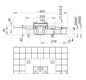 Dallmer Bodenablauf CeraDrain Plan K 12, 120 x 120 mm, DN 40/50, seitlich