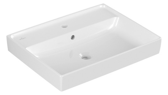 V&B Waschtisch Collaro 60 x 47 cm, mit Überlauf, Unterseite geschliffen, weiß