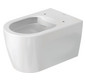 Duravit Wand-Tiefspül-WC Set Me by Starck mit WC-Sitz, Rimless, weiß