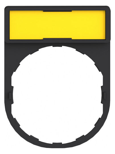 Bezeichnungsschild ws rechteck 30x40mm Bez.Schild